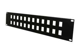 Patchera de 2U para 24 cables