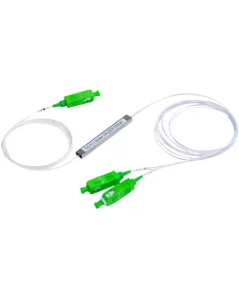 Splitter monomodo 1X2 con conector SC/APC