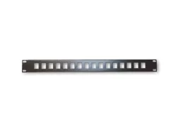 Patchera de 1U para 16 cables