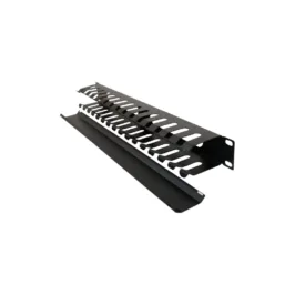 Organizador de cable con tapa de 2U