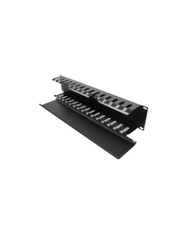 Organizador de cable con tapa de 1U