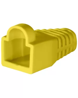 Capuchones amarillos CAT 5E y 6 por 100 unidades