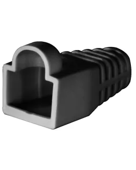 Capuchones negros CAT 5E y 6 por 100 unidades