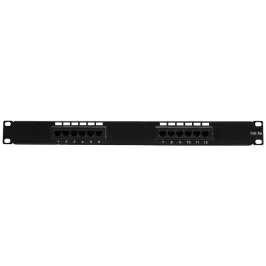 Patch pannel CAT 5E de 12 puertos