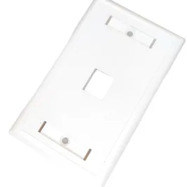 Face plate CAT 5E y 6 de 1 boca