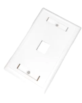 Face plate CAT 5E y 6 de 1 boca