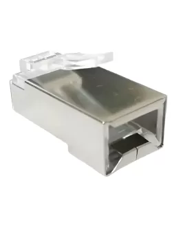 Plugs blindados CAT 5E por 100 unidades