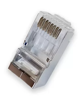 Plugs blindados CAT 6 por 100 unidades