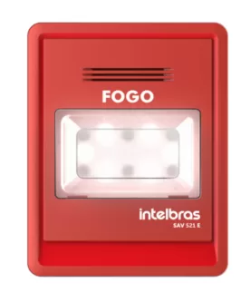 Sirena audiovisual para centrales de incendio direccionables