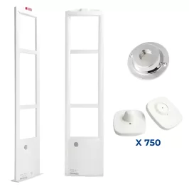 Kit de antenas antihurto con 750 tags e imán