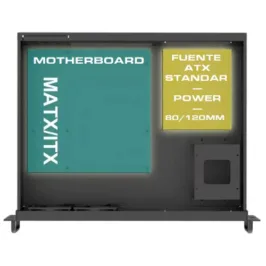 Gabinete rackeable de 2U para servidores
