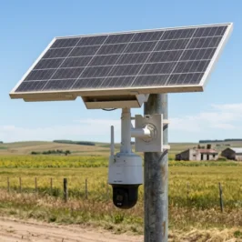 Cámara IP de 4MPX con panel solar y conexión por 4G