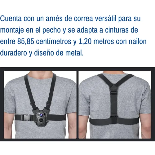 Soporte al hombro para cámaras corporales