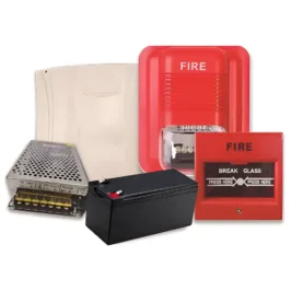 Kit de alarma de evacuación de incendio convencional con energía de respaldo