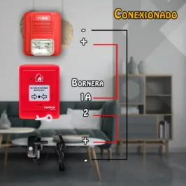 Kit de alarma de evacuación de incendio convencional reutilizable