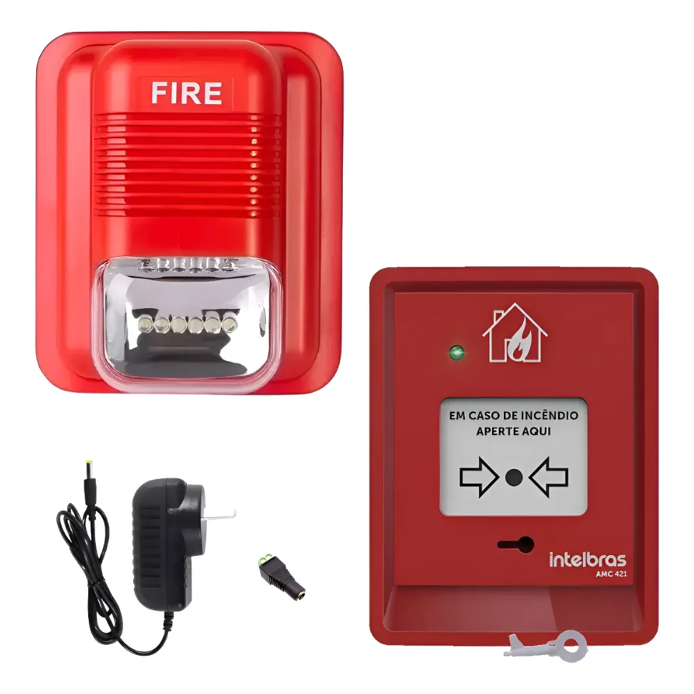 Kit de alarma de evacuación de incendio convencional reutilizable