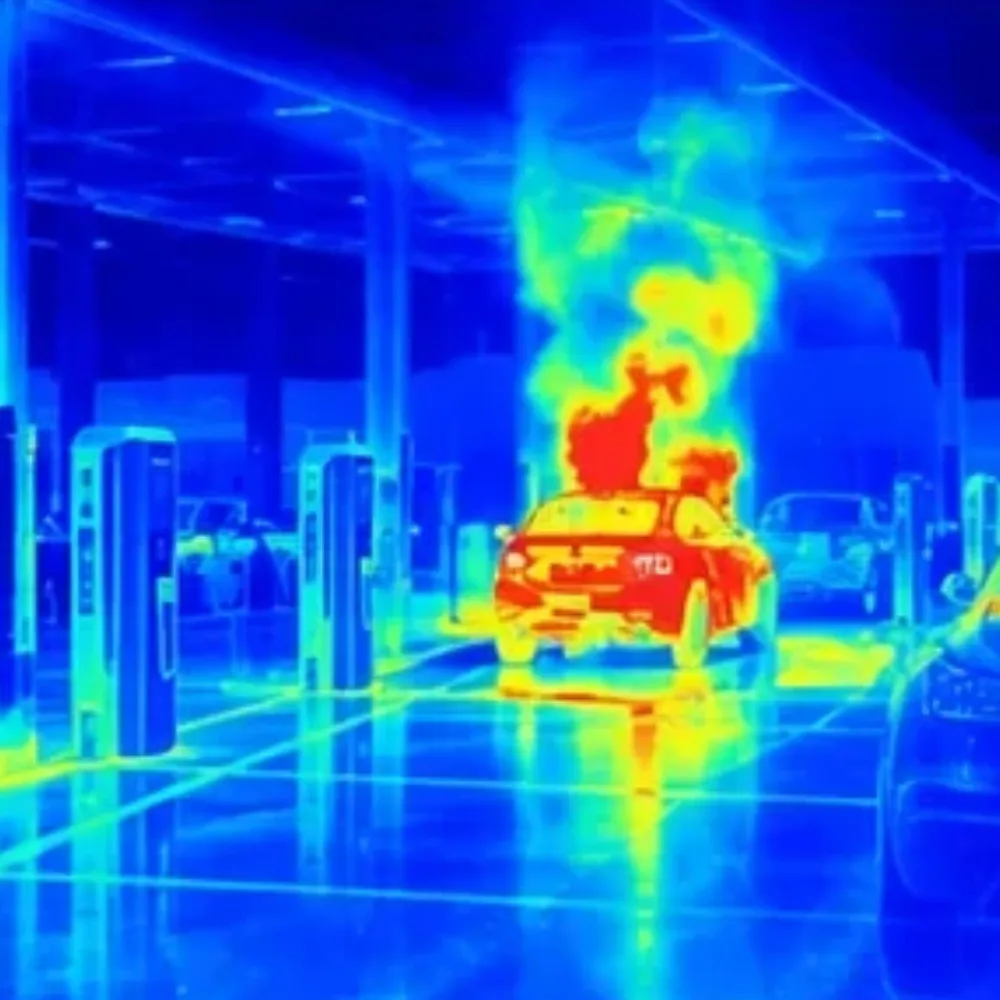 Detección de incendio por video para estaciones de carga de vehículos eléctricos e híbridos enchufables - Disponible en MAFP Tecnología