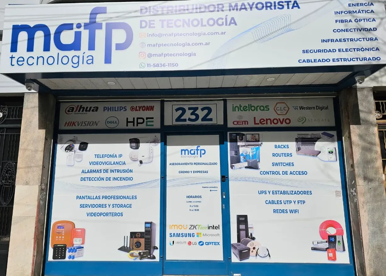 Quiénes somos - Frente del local de MAFP Tecnología en Avenida Asamblea 232, Parque Chacabuco